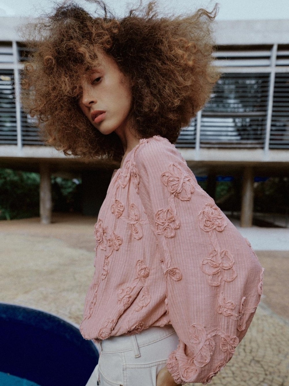 Zara Pink Textured Floral Bomber Jacket - Picture 2 of 12